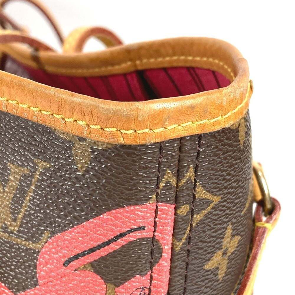LOUIS VUITTON Brown Monogram Canvas Neverfull MM Shoulder Bag - Picture 10 of 16